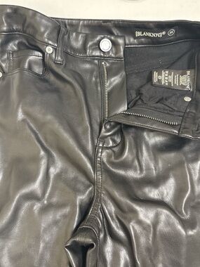 Blank NYC Black Faux Leather Skinny Jeans